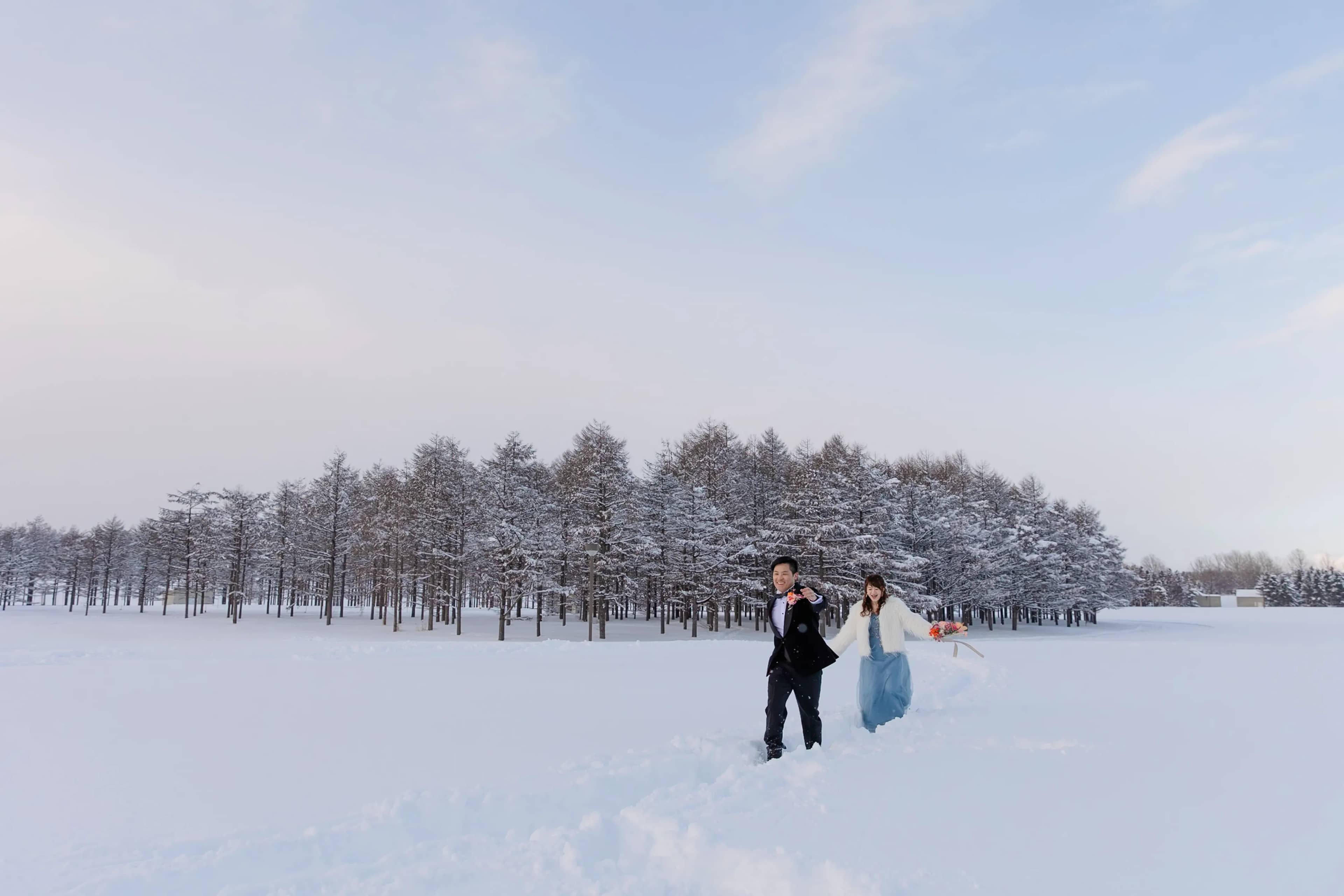 Wedding in Sapporo snow