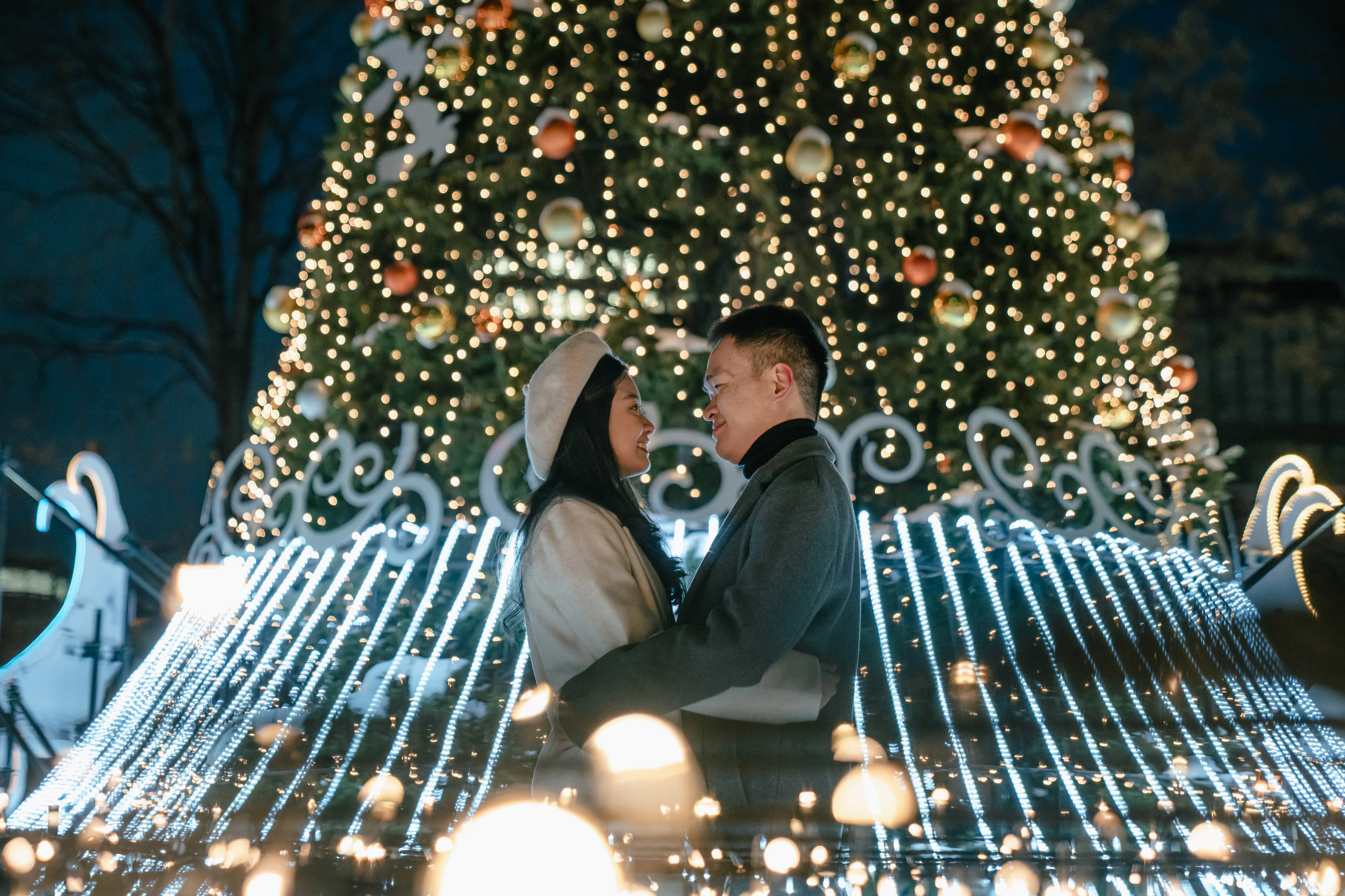 Sapporo night view winter 2